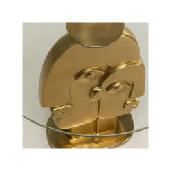 KARE Design Table D'appoint Deux Visages Dorés 55cm ^ Table D'Appoint & De Chevet