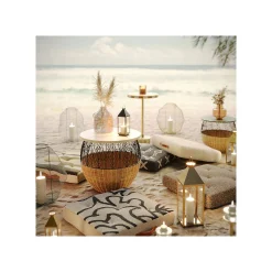 KARE Design Table D'appoint Domero Cirque 25cm Blanche Et Dorée ^ Table D'Appoint & De Chevet