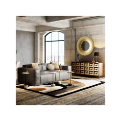 KARE Design Table D'appoint Domero Cirque 25cm Blanche Et Dorée ^ Table D'Appoint & De Chevet