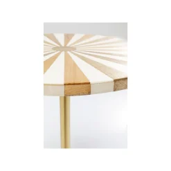 KARE Design Table D'appoint Domero Cirque 40cm Blanche Et Dorée ^ Table D'Appoint & De Chevet