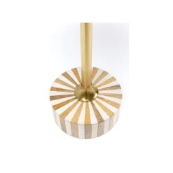 KARE Design Table D'appoint Domero Cirque 40cm Blanche Et Dorée ^ Table D'Appoint & De Chevet