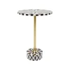 KARE Design Table D'appoint Domero Star 40cm Marron Et Blanche ^ Table D'Appoint & De Chevet