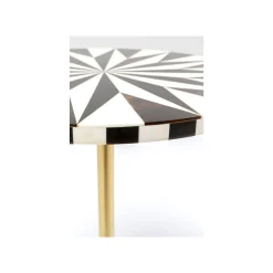 KARE Design Table D'appoint Domero Star 40cm Marron Et Blanche ^ Table D'Appoint & De Chevet