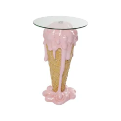 KARE Design Table D'appoint Glace Rose 48cm ^ Table D'Appoint & De Chevet