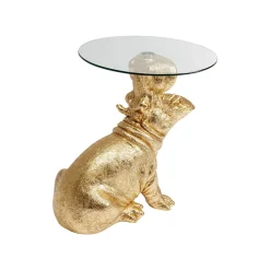 KARE Design Table D'appoint Hippopotame Doré ^ Table D'Appoint & De Chevet