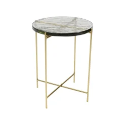 KARE Design Table D'appoint Ice 40cm Pieds Dorés ^ Table D'Appoint & De Chevet