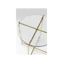 KARE Design Table D'appoint Ice 40cm Pieds Dorés ^ Table D'Appoint & De Chevet