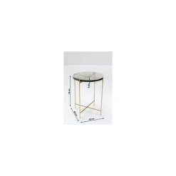 KARE Design Table D'appoint Ice 40cm Pieds Dorés ^ Table D'Appoint & De Chevet