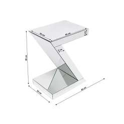 KARE Design Table D'appoint Luxury Z Argent ^ Table D'Appoint & De Chevet