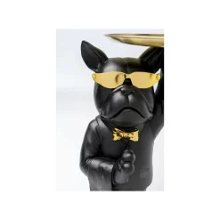 KARE Design Table D'appoint Majordome Bouledogue Noir ^ Table D'Appoint & De Chevet