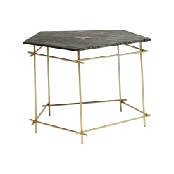 KARE Design Table D'appoint Mystic Pentagon Grise 52cm ^ Table D'Appoint & De Chevet