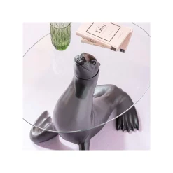 KARE Design Table D'appoint Otarie Noire 50cm ^ Table D'Appoint & De Chevet