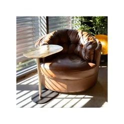KARE Design Table D'appoint Slide Noire Et Dorée ^ Table D'Appoint & De Chevet