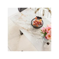KARE Design Table Eternity Blanche Et Noire 160x80cm ^ Table