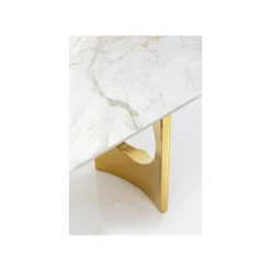 KARE Design Table Eternity Oho Blanche Et Dorée 180x90cm ^ Table