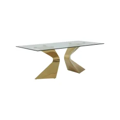 KARE Design Table Gloria 200x100cm Dorée ^ Table