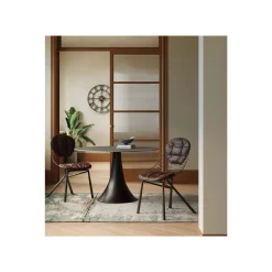 KARE Design Table Grande Possibilita 120cm Noire Et Grès ^ Table