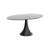 KARE Design Table Grande Possibilita 180x120cm Noire Et Verre Fumé ^ Table