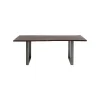 KARE Design Table Harmony Noyer Acier 180x90cm ^ Table