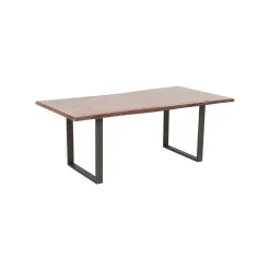 KARE Design Table Harmony Noyer Acier 200x100cm ^ Table