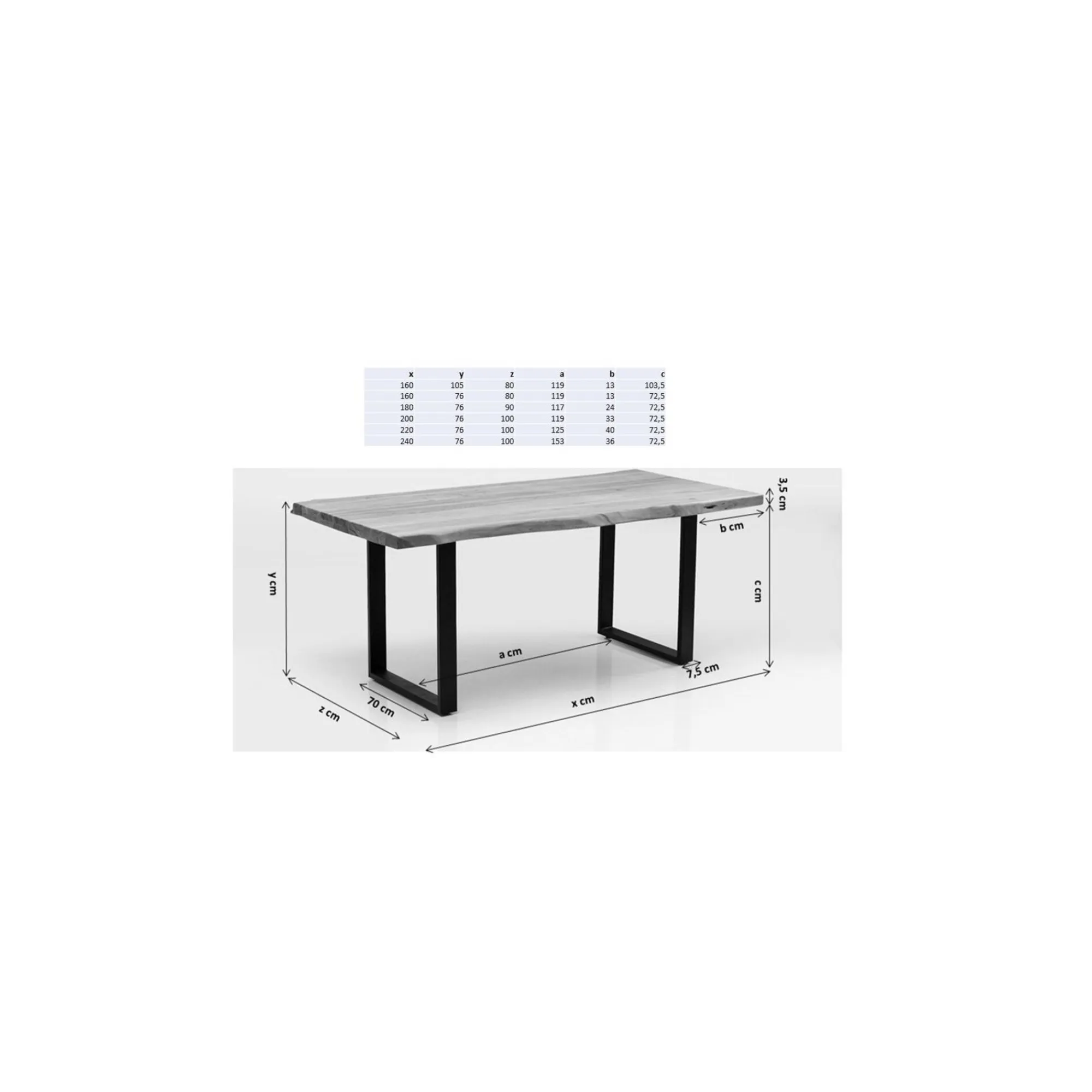KARE Design Table Harmony Noyer Laiton 160x80cm ^ Table