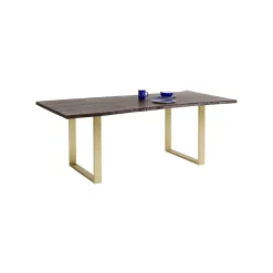 KARE Design Table Harmony Noyer Laiton 160x80cm ^ Table