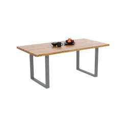 KARE Design Table Jackie Chêne Acier 160x80cm ^ Table