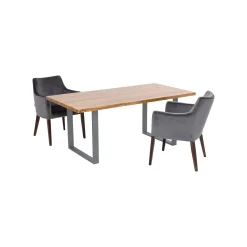 KARE Design Table Jackie Chêne Acier 160x80cm ^ Table