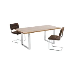KARE Design Table Jackie Chêne Chrome 160x80cm ^ Table