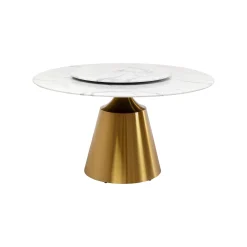 KARE Design Table Lucia 135cm Blanche Et Dorée ^ Table