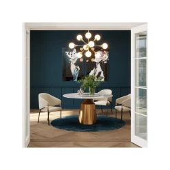 KARE Design Table Lucia 135cm Blanche Et Dorée ^ Table