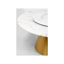 KARE Design Table Lucia 135cm Blanche Et Dorée ^ Table