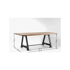 KARE Design Table Railway 210x100cm ^ Table