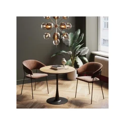 KARE Design Table Schickeria 80cm Chêne Et Noire ^ Table