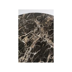 KARE Design Table Schickeria 110cm Effet Marbre Noir ^ Table