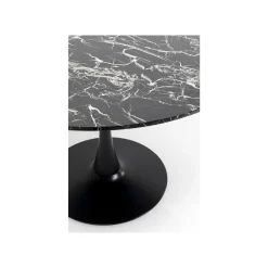 KARE Design Table Schickeria 110cm Effet Marbre Noir ^ Table