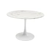 KARE Design Table Schickeria 110cm Effet Marbre Blanc ^ Table