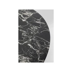 KARE Design Table Schickeria 80cm Effet Marbre Noir ^ Table