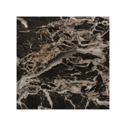KARE Design Table Schickeria 80cm Effet Marbre Noir ^ Table
