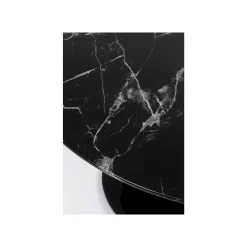 KARE Design Table Solo 110cm Effet Marbre Noir ^ Table