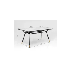 KARE Design Table South Beach 160x90cm ^ Table