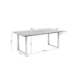 KARE Design Table Stars 180x90cm Laiton ^ Table