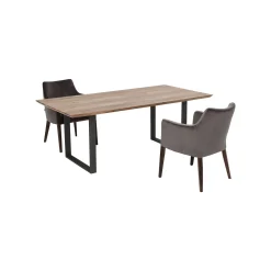 KARE Design Table Symphony Acacia Acier 200x100cm ^ Table