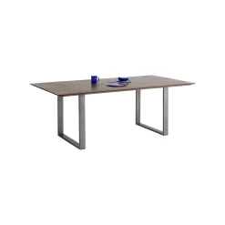KARE Design Table Symphony Noyer Acier 180x90cm ^ Table