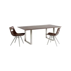 KARE Design Table Symphony Noyer Chrome 160x80cm ^ Table