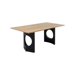 KARE Design Table Symphony Oho 180x90cm Pieds Noirs ^ Table