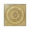 KARE Design Tableau Art Circle Doré 120x120cm ^ Tableau