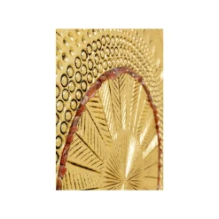 KARE Design Tableau Art Geometric Circle Doré 120x120cm ^ Tableau