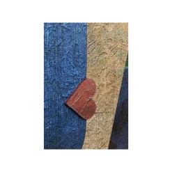 KARE Design Tableau Buste Géométrique Bleu 100x150cm ^ Tableau