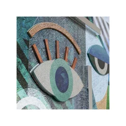 KARE Design Tableau Buste Géométrique Bleu 100x150cm ^ Tableau